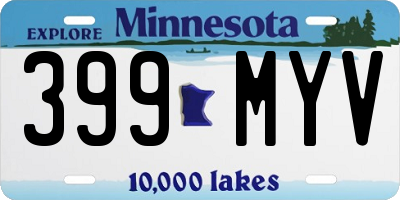 MN license plate 399MYV
