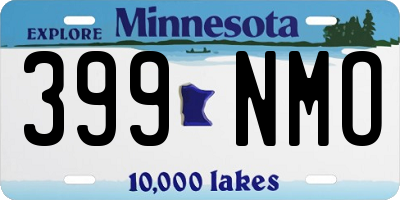 MN license plate 399NMO