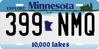 MN license plate 399NMQ