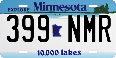MN license plate 399NMR