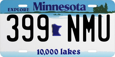 MN license plate 399NMU