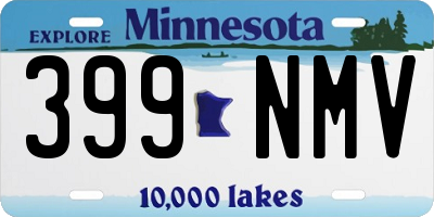 MN license plate 399NMV