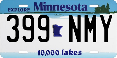 MN license plate 399NMY