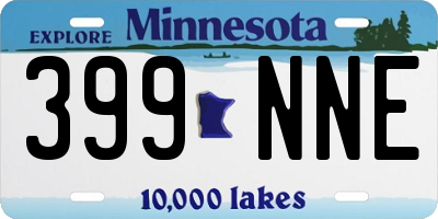 MN license plate 399NNE