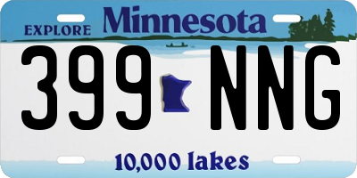 MN license plate 399NNG