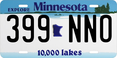 MN license plate 399NNO