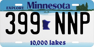 MN license plate 399NNP