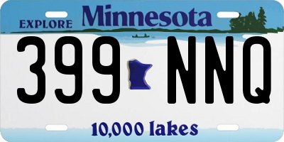 MN license plate 399NNQ