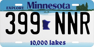 MN license plate 399NNR
