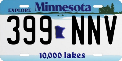 MN license plate 399NNV