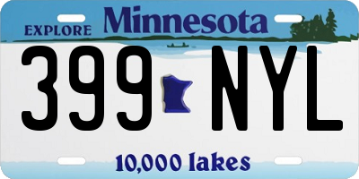 MN license plate 399NYL