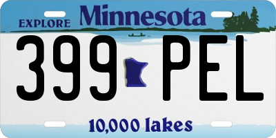 MN license plate 399PEL