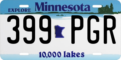 MN license plate 399PGR
