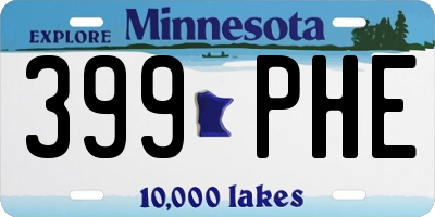 MN license plate 399PHE
