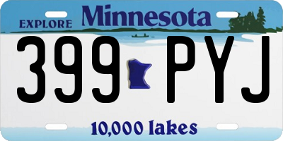 MN license plate 399PYJ