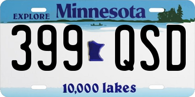 MN license plate 399QSD