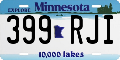MN license plate 399RJI