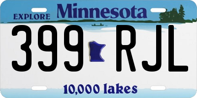 MN license plate 399RJL