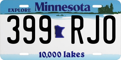 MN license plate 399RJO