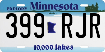 MN license plate 399RJR