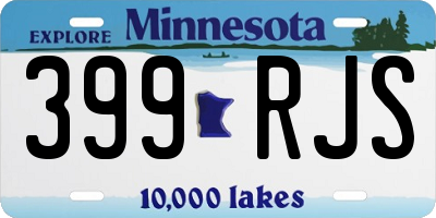 MN license plate 399RJS
