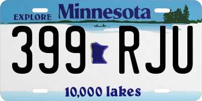 MN license plate 399RJU