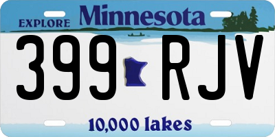MN license plate 399RJV