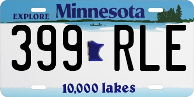 MN license plate 399RLE