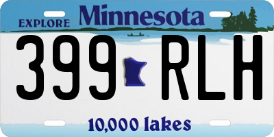 MN license plate 399RLH