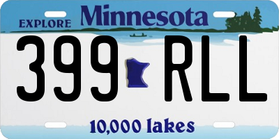 MN license plate 399RLL