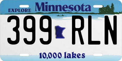MN license plate 399RLN