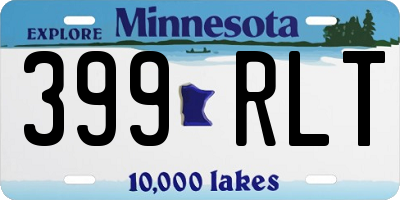 MN license plate 399RLT