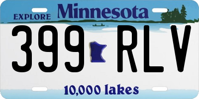 MN license plate 399RLV