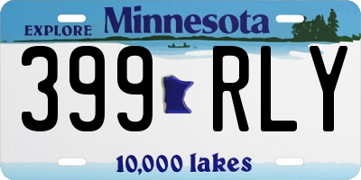 MN license plate 399RLY