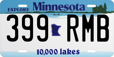 MN license plate 399RMB