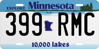 MN license plate 399RMC
