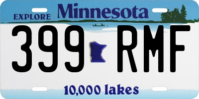 MN license plate 399RMF