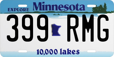 MN license plate 399RMG