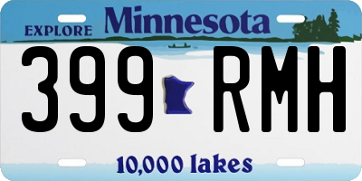 MN license plate 399RMH