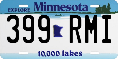 MN license plate 399RMI