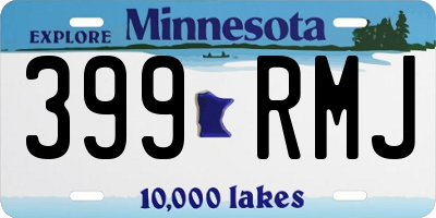 MN license plate 399RMJ