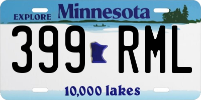 MN license plate 399RML