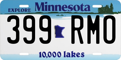 MN license plate 399RMO