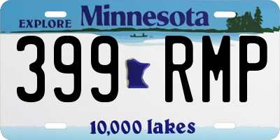 MN license plate 399RMP