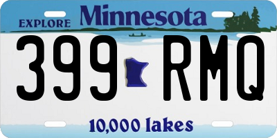 MN license plate 399RMQ