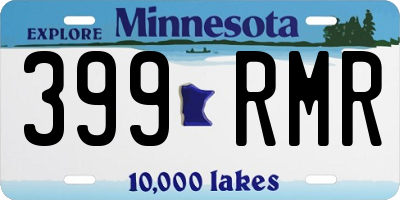 MN license plate 399RMR