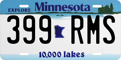 MN license plate 399RMS