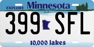 MN license plate 399SFL