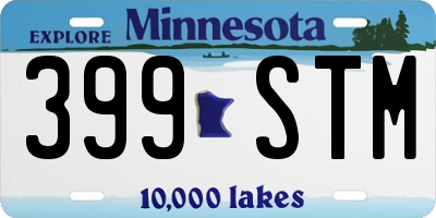 MN license plate 399STM