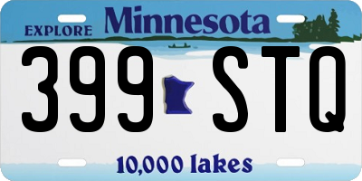 MN license plate 399STQ